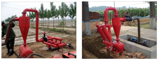 農(nóng)業(yè)灌溉果園滴管噴灌用離心砂石全自動反沖洗過濾器