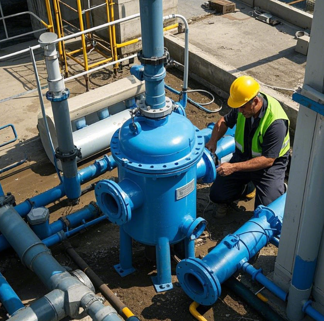 電動刷式自清洗過濾器應用現場